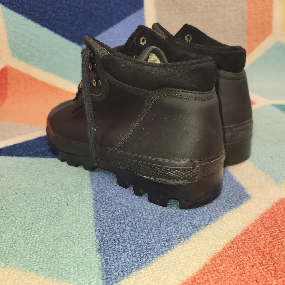 Polo Ralph Lauren Boots Hiking Style‎ Lug Sole Waterproof Ankle Boots Size 8.5
